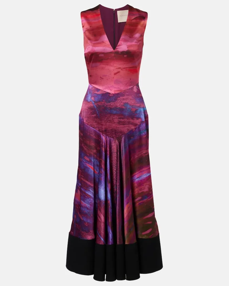 Roksanda Ilincic Bedrucktes Midikleid Multicolor