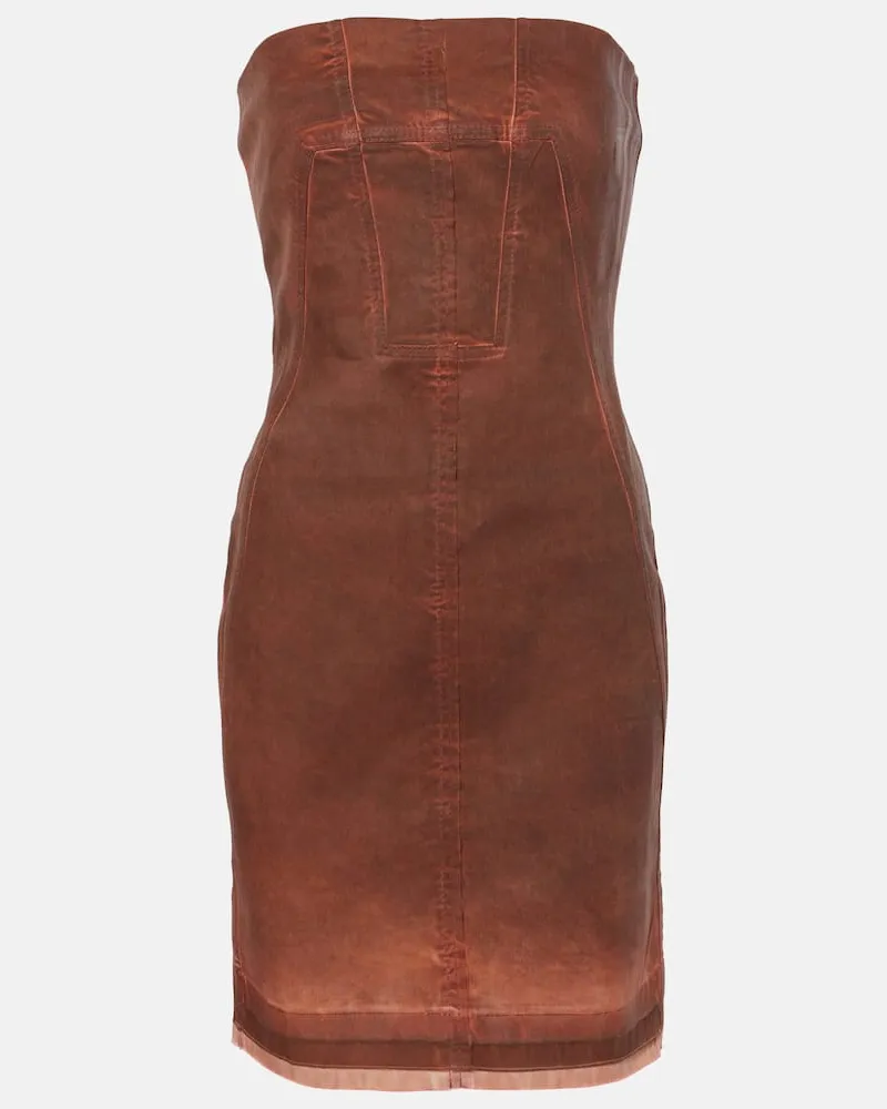 Rick Owens DRKSHDW Jeanskleid Braun