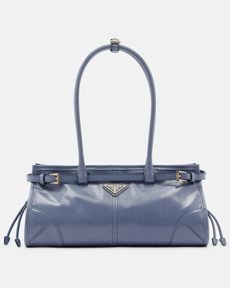 Prada Schultertasche Prada Bonnie Medium aus Leder Blau