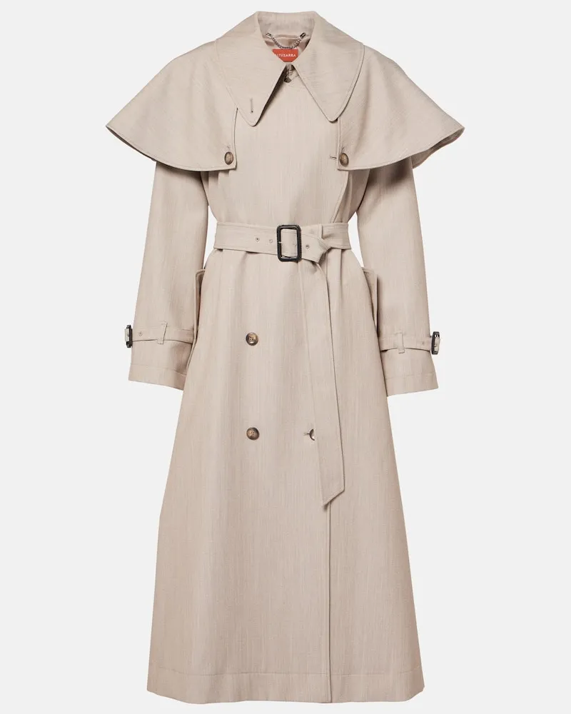 Altuzarra Trenchcoat Billie aus Schurwolle Beige