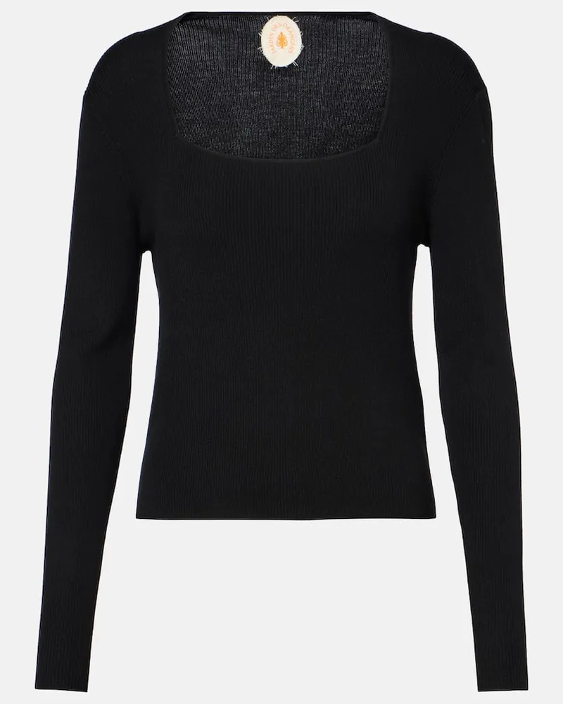Jardin des Orangers Pullover aus Schurwolle Schwarz