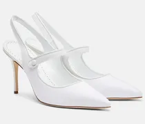 Slingback-Pumps Camparisli 90 aus Raffiabast