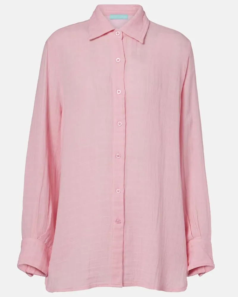 Melissa Odabash Hemd Leona aus Baumwolle Pink