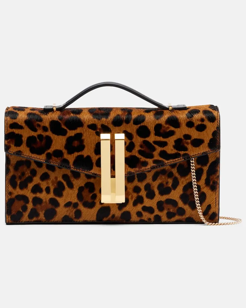 DeMELLIER Clutch Vancouver aus Kalbshaar Braun