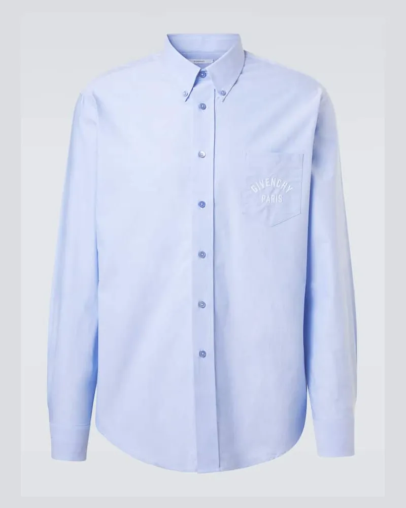 Givenchy Hemd Givenchy Paris aus Baumwolle Blau