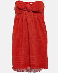 Zimmermann Minikleid Alight aus Frottee Rot