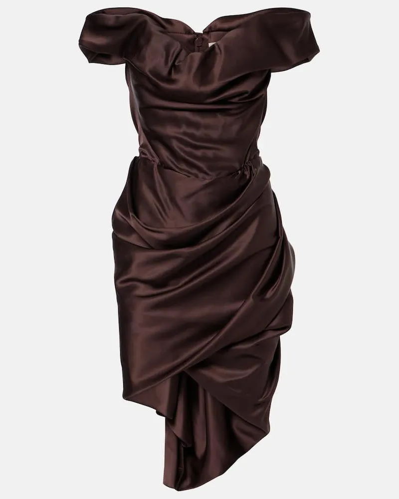 Vivienne Westwood Minikleid Nova Cora aus Satin Braun