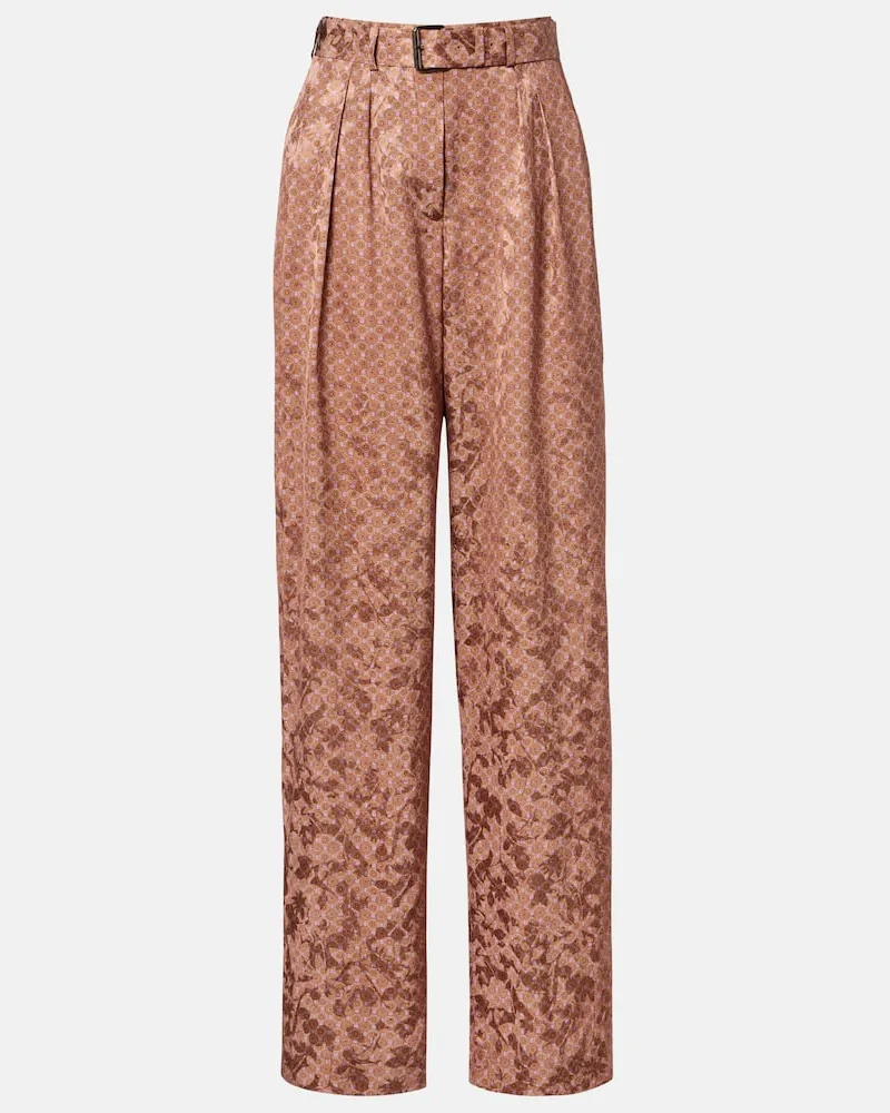 Dries van Noten Weite Hose Multicolor