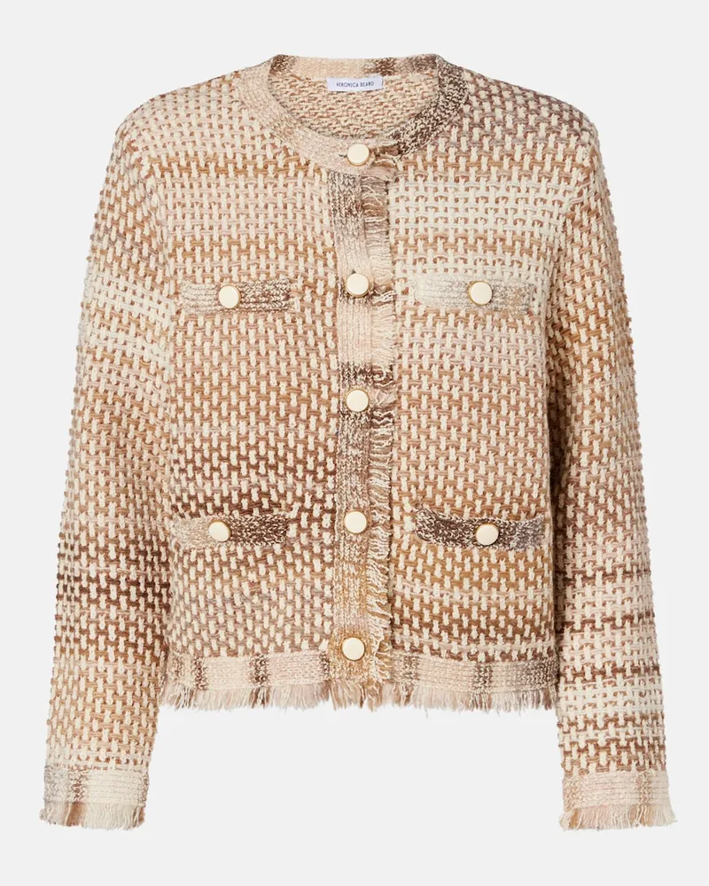 Veronica Beard Jacke Sariyah aus einem Baumwollgemisch Beige