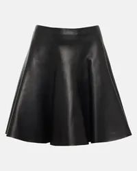 Alaïa Alaia Minirock aus Leder Schwarz