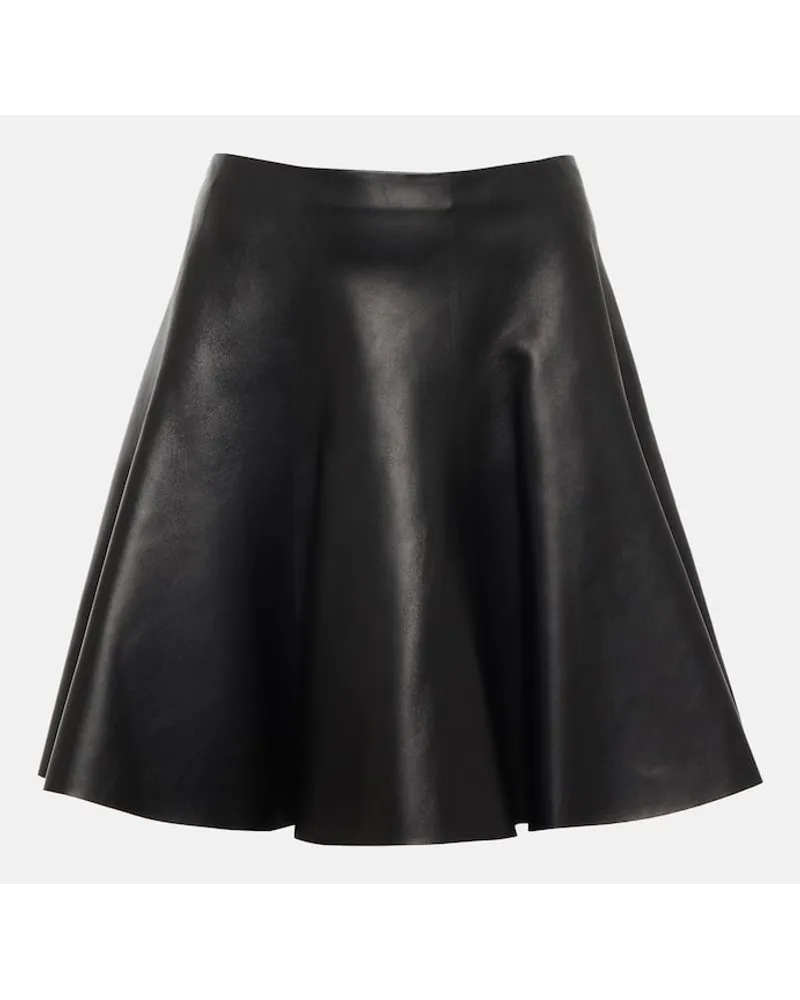 Alaïa Alaia Minirock aus Leder Schwarz