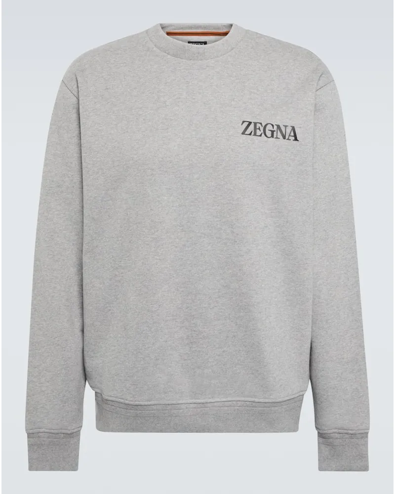 Ermenegildo Zegna Sweatshirt #UseTheExisting aus Baumwolle Grau