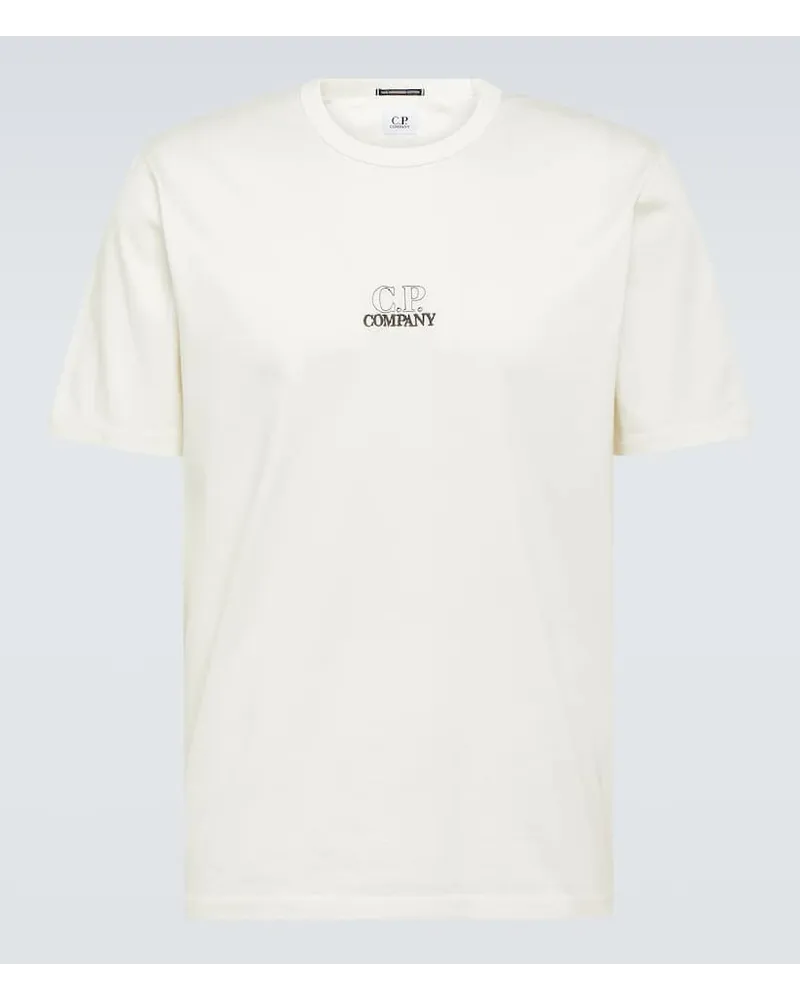 C.P. Company T-Shirt aus Baumwoll-Jersey Weiss