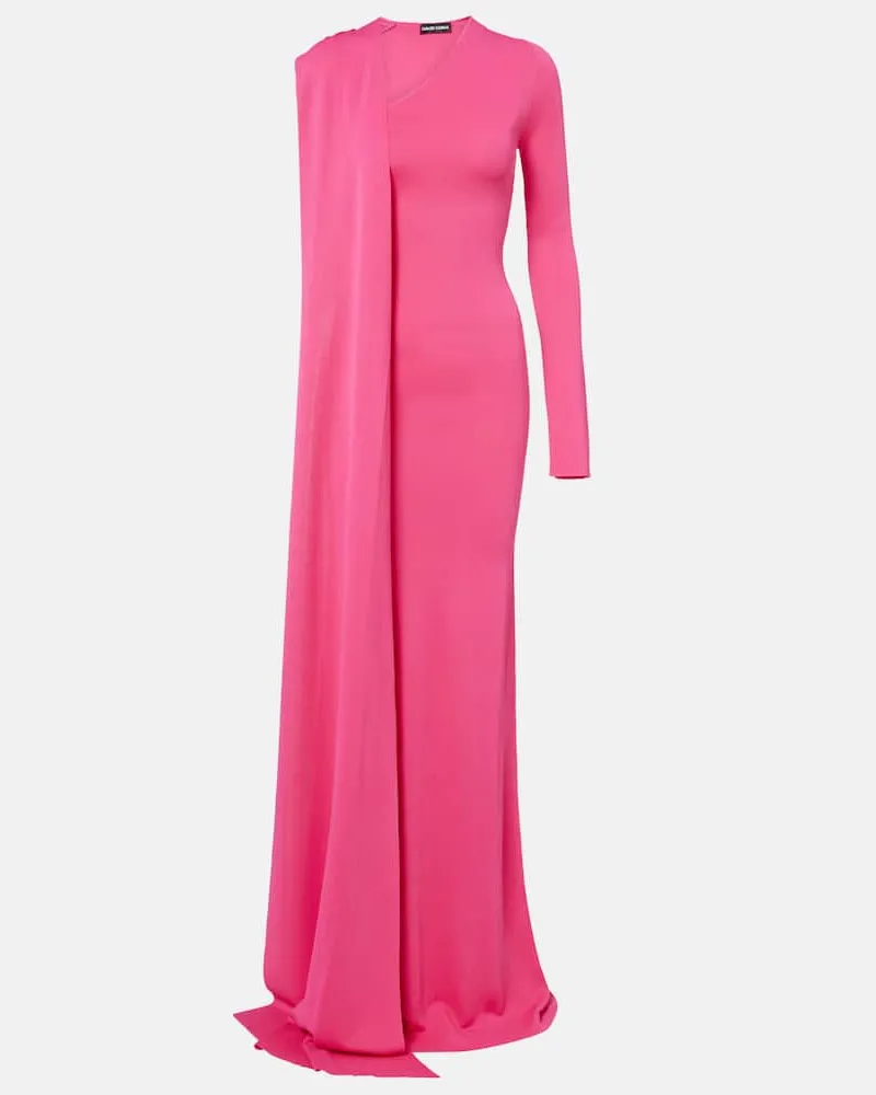 David Koma Robe aus Jersey Rosa