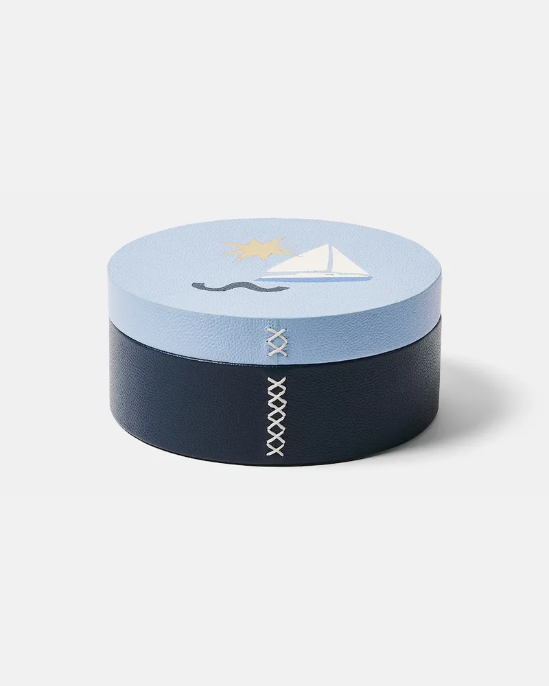 Jonathan Adler Aufbewahrungsdose Playa Large Blau