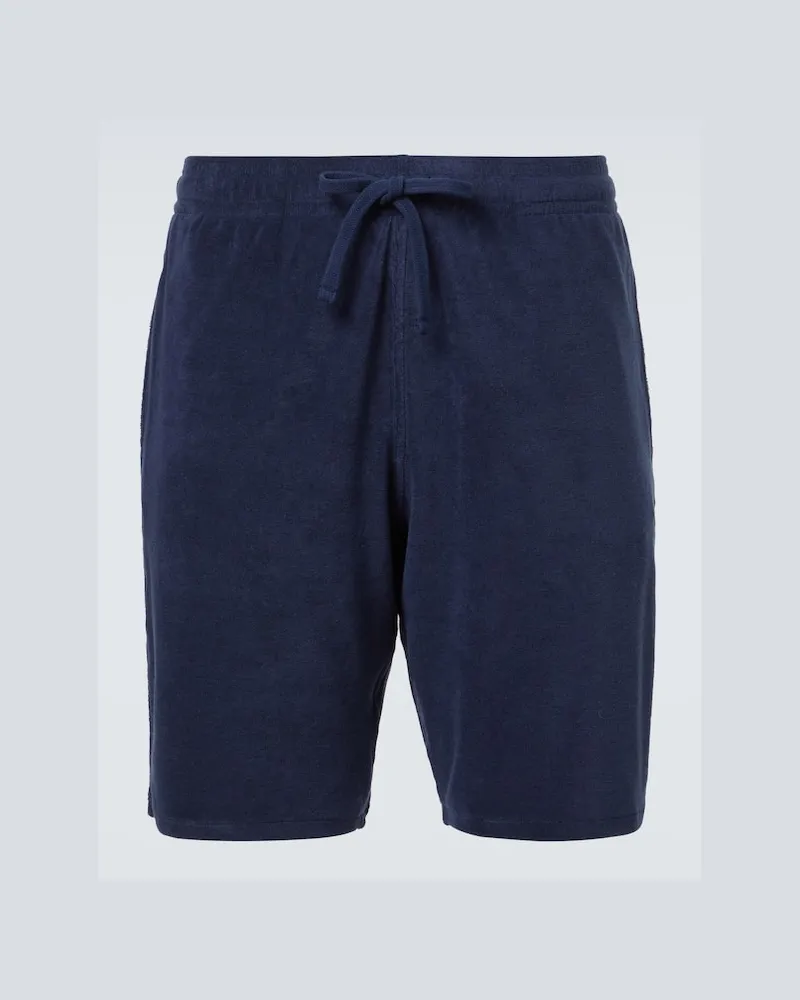 Vilebrequin Shorts Bolide aus Frottee Blau