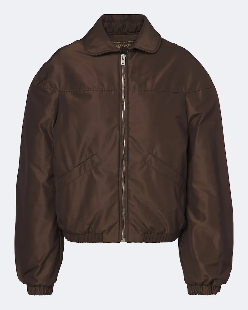 Christophe Lemaire Daunenjacke aus Canvas Braun