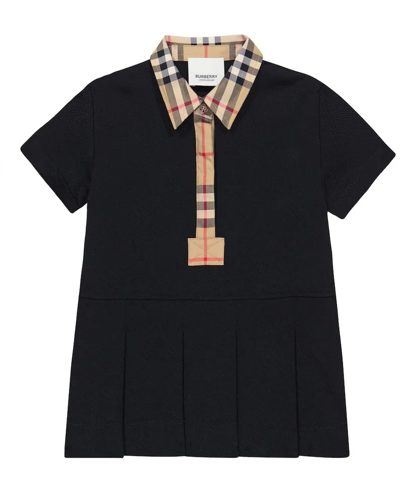 Burberry Baby Kleid aus Baumwolle Schwarz