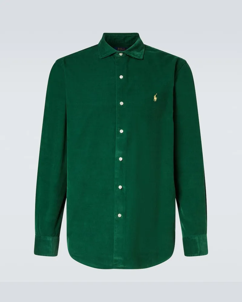 Ralph Lauren Hemd aus Baumwoll-Cord Grün