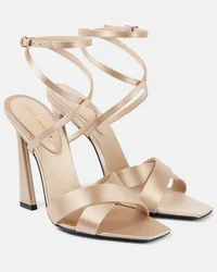 Saint Laurent Sandalen Corinne 110 aus Crepe Nude