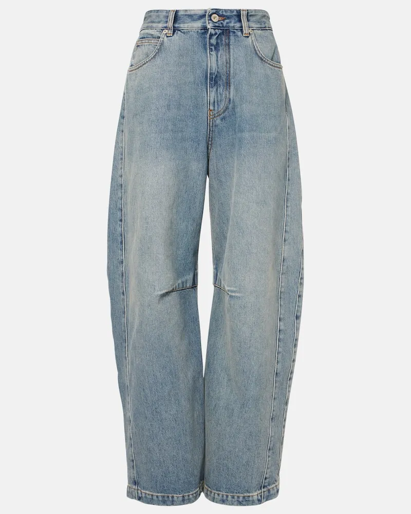 Loewe Barrel Jeans Anagram Blau