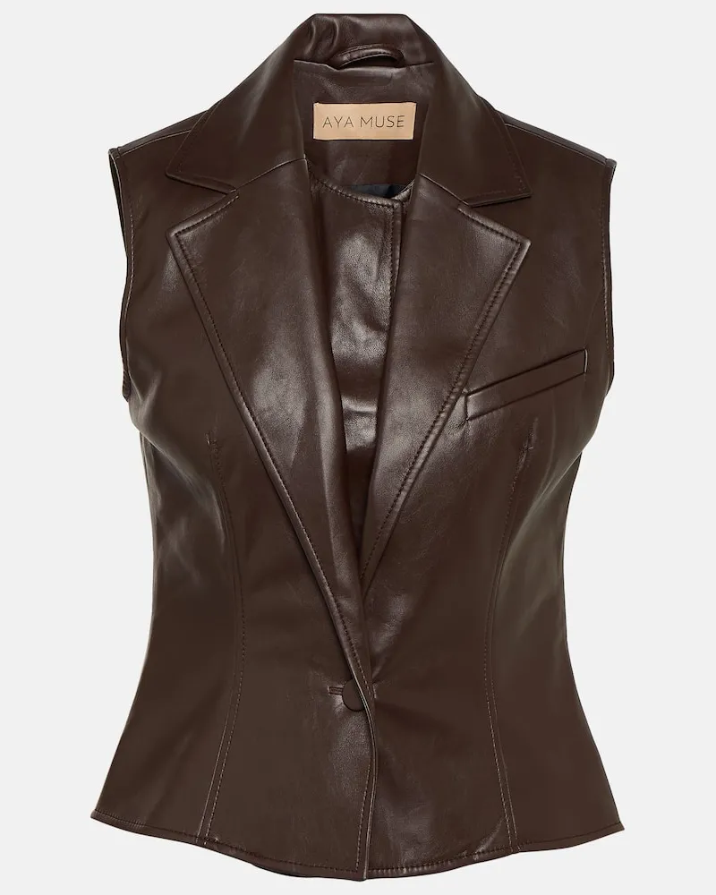 Aya Muse Top Eyeria Burgunderrot