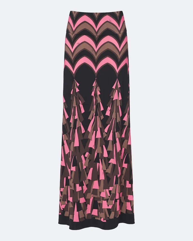 Emilio Pucci Maxirock Baiadera aus Jersey Multicolor