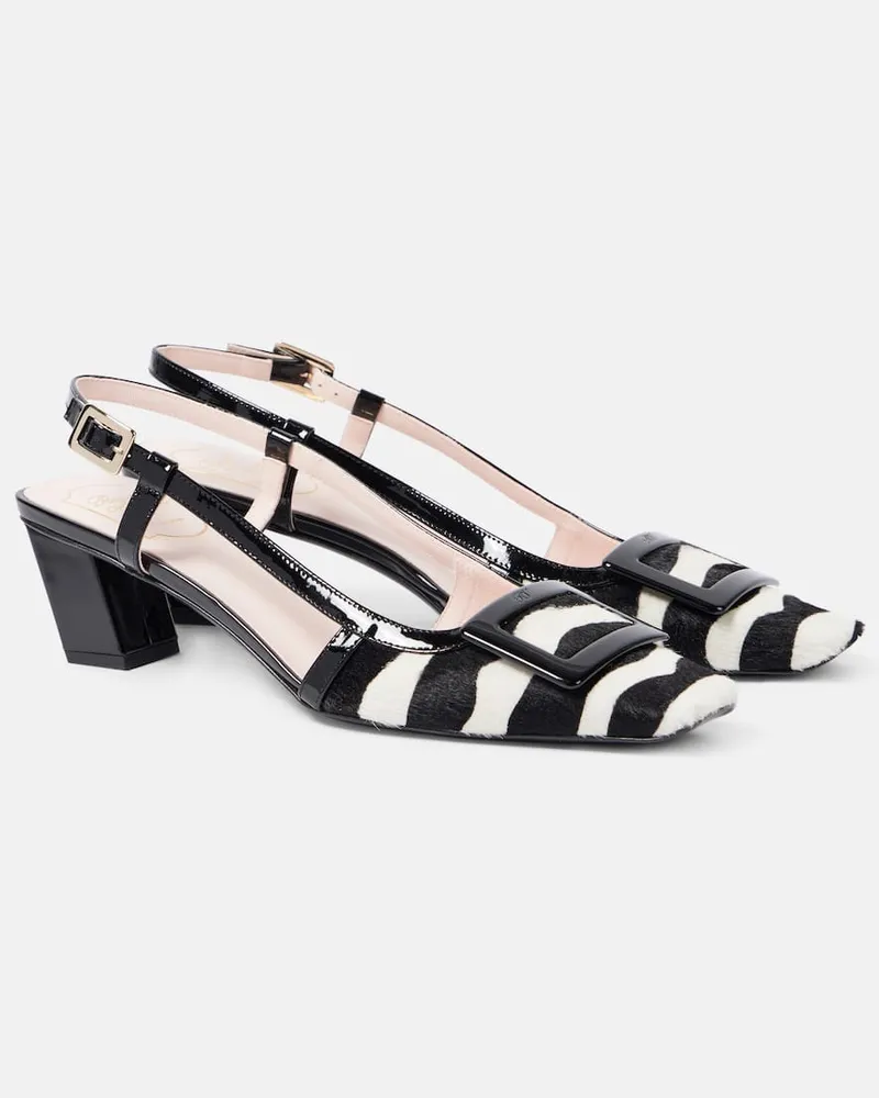 Roger Vivier Slingback-Pumps Belle Vivier 45 aus Kalbshaar Schwarz
