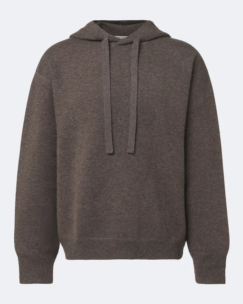 Studio Nicholson Hoodie aus Wolle und Kaschmir Braun