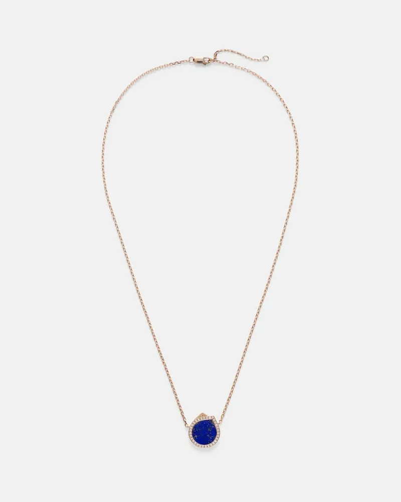 Repossi Halskette Antifer aus 18kt Roségold mit Diamanten und Lapislazuli Pink
