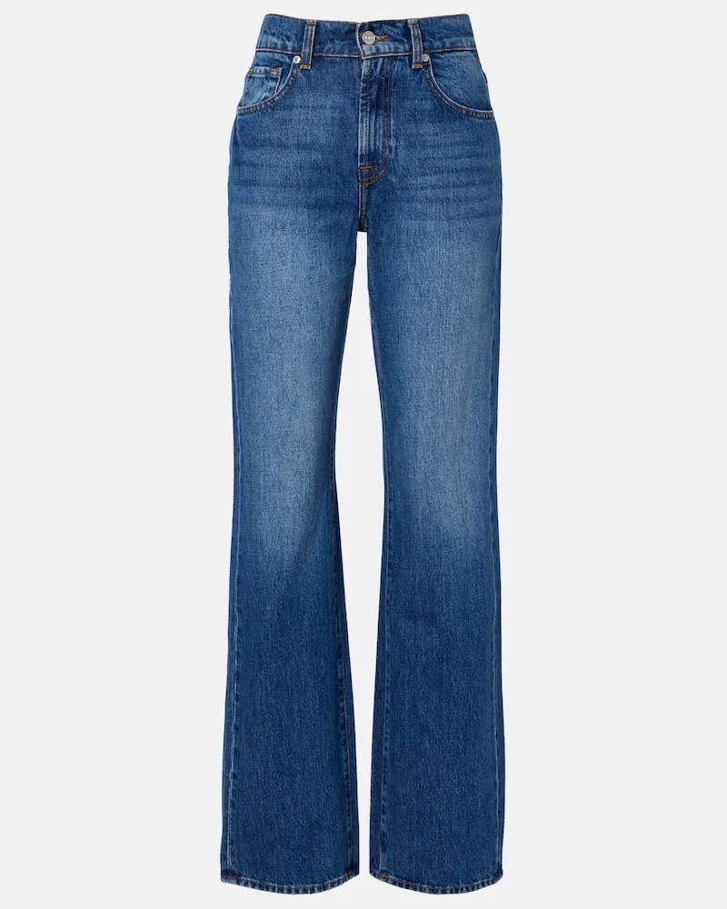 7 for all mankind Straight Jeans Tess Blau