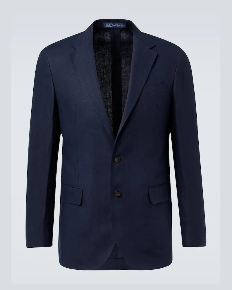 Ralph Lauren Blazer aus Leinen Blau