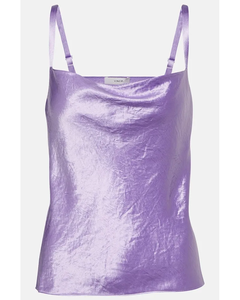 Vince Top aus Satin Lila