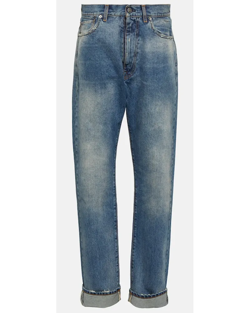 Maison Margiela Straight Jeans Blau