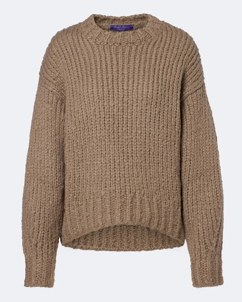 Ralph Lauren Oversize-Pullover aus Kaschmir Braun