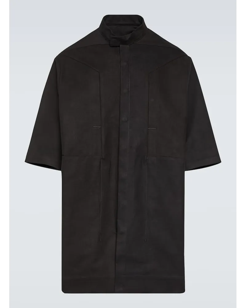 Rick Owens Jacke Edfu Magnum aus Baumwolle Schwarz