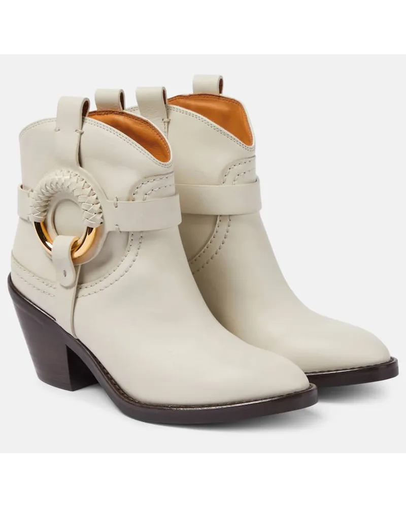 See by Chloé See By Chloe Ankle Boots Hana aus Leder Weiss