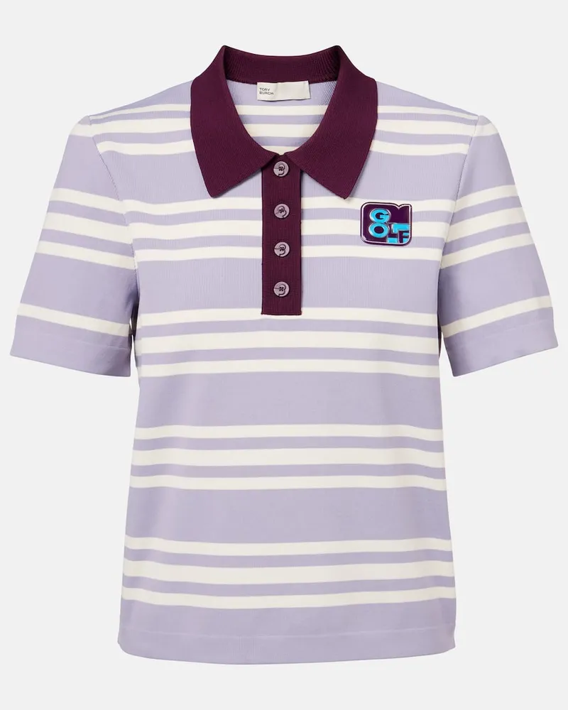 Tory Burch Polohemd aus Popeline Multicolor