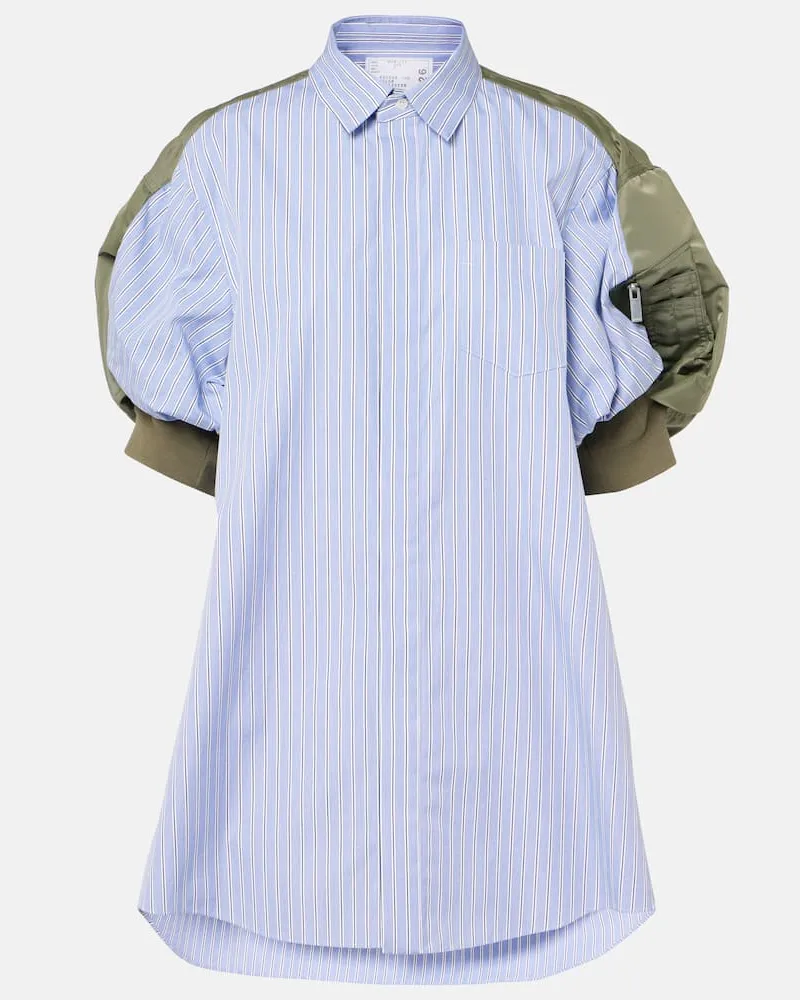 Sacai Hemd aus Baumwollpopeline Multicolor