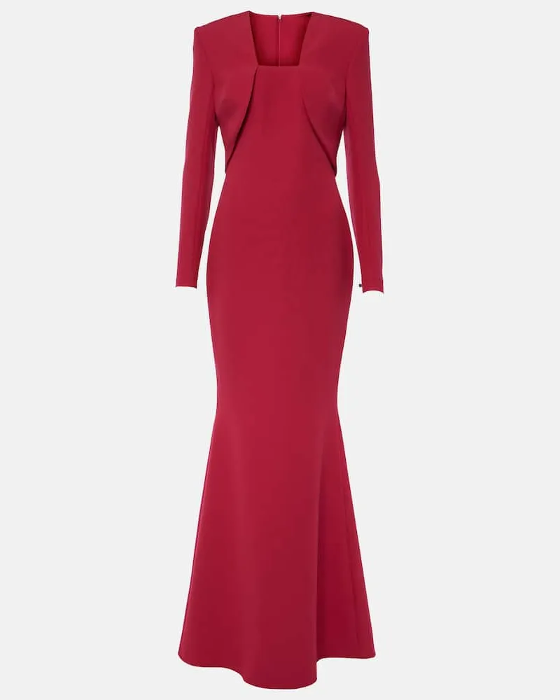 Safiyaa Robe Jana aus Crêpe Rot