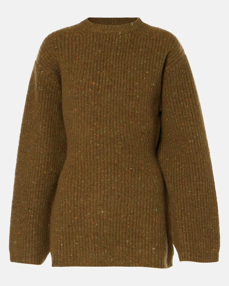 Co Pullover aus einem Wollgemisch Grün