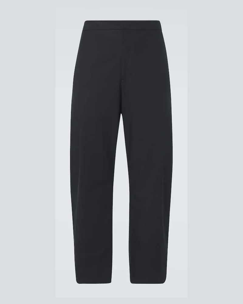 Jil Sander Hose aus Baumwolle Blau