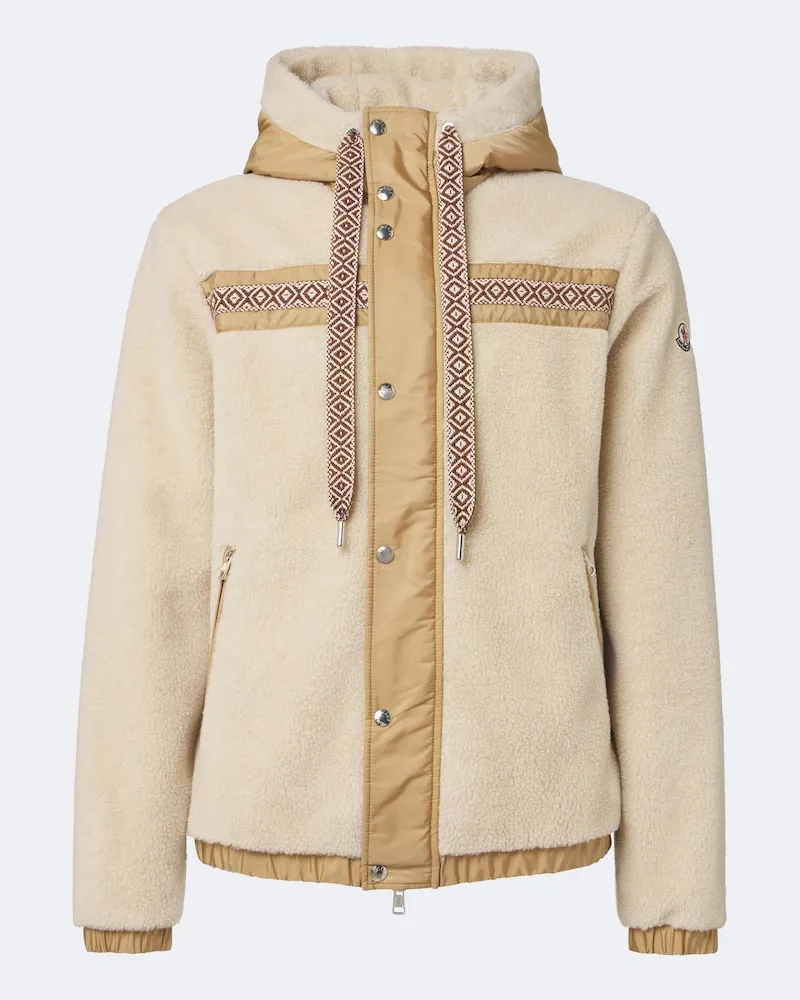 Moncler Jacke aus Fleece Beige