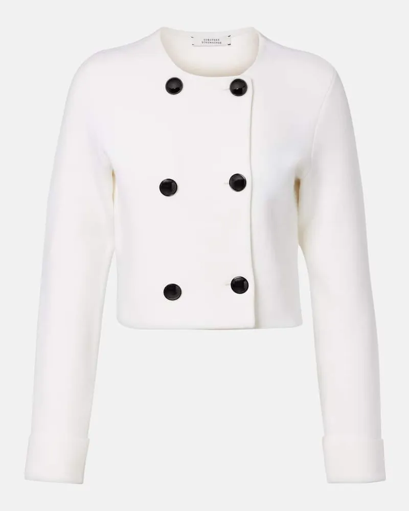 Dorothee Schumacher Jacke Sharp Ambition aus einem Wollgemisch Weiß