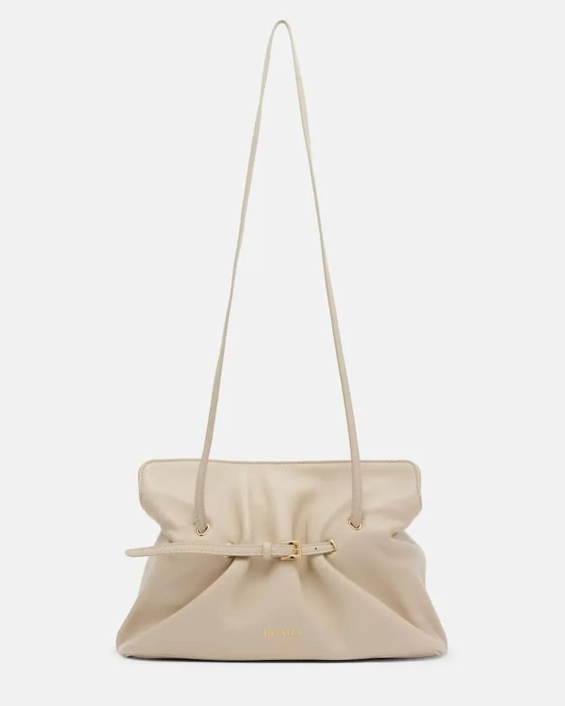 Prada Schultertasche Dada Small aus Leder Weiß