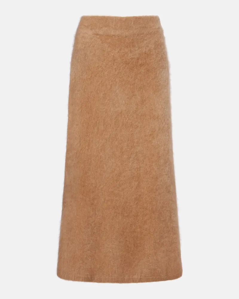 Lisa Yang Maxirock Asta aus Kaschmir Braun