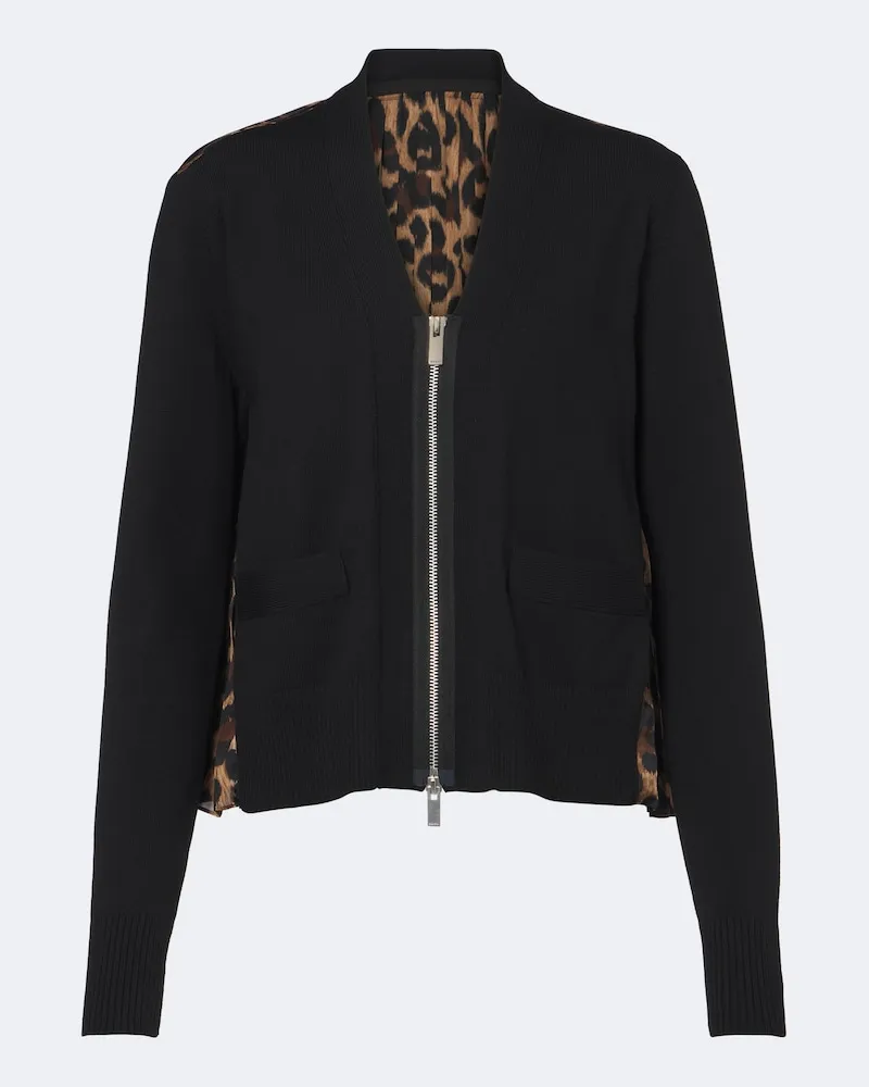 Sacai Cardigan aus Strick Multicolor