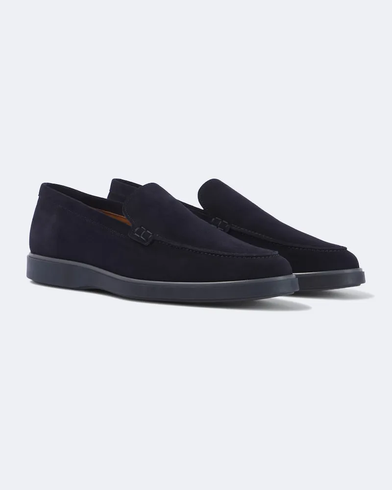 Magnanni Slip-Ons Coroa aus Veloursleder Blau