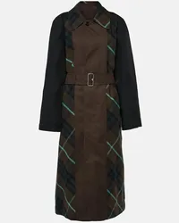 Burberry Wendbarer Trenchcoat  Check Gruen