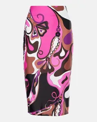 Emilio Pucci Bleistiftrock Orchidee Multicolor